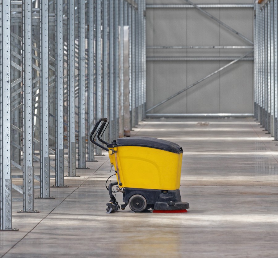 Warehouse concrete cleaning services